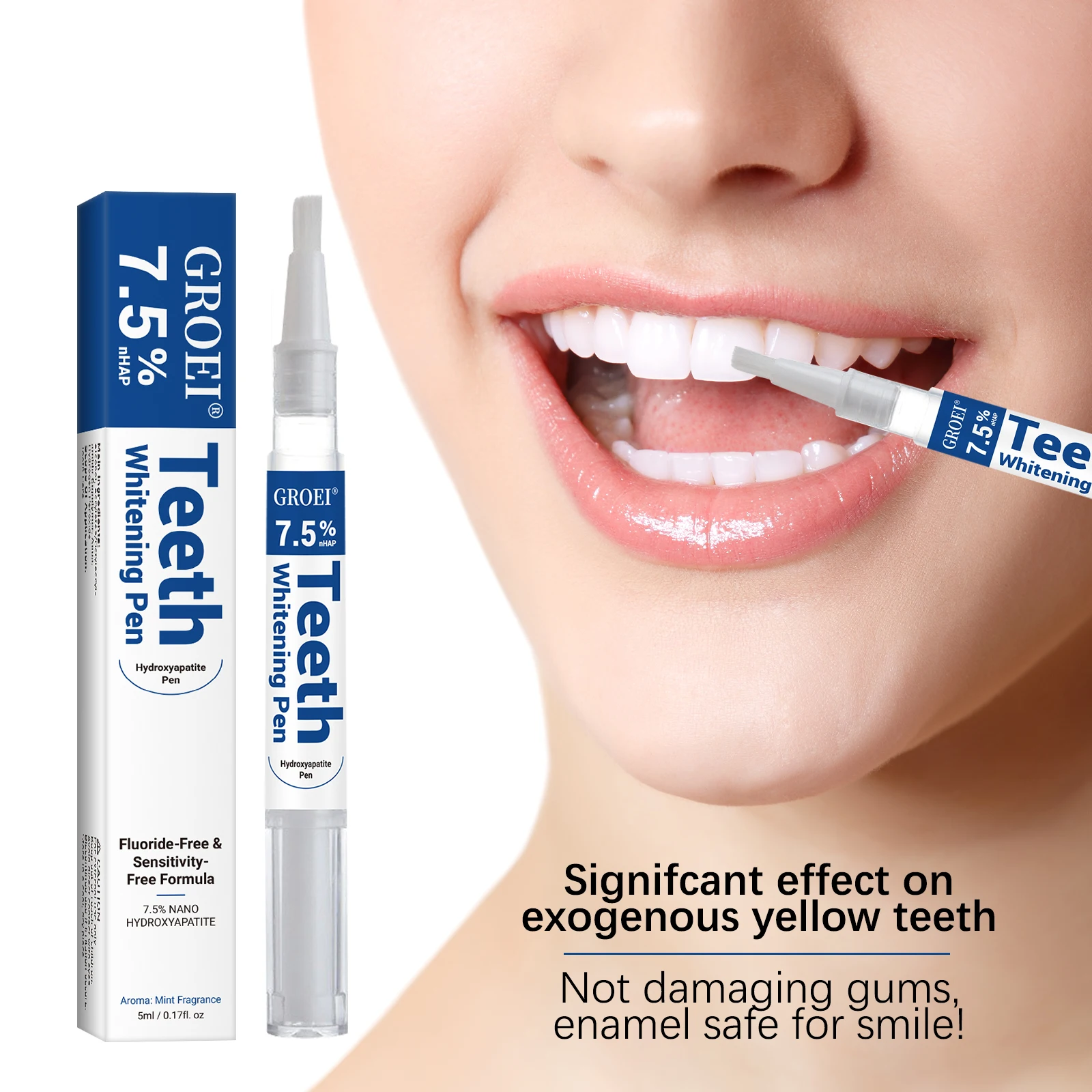 Teeth Whitening Near Me - 하이드록시아파타이트 치아 미백 펜 눈부신 화이트