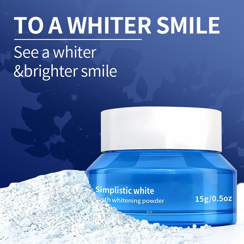 Teeth Whitening Near Me - 심플한 화이트닝 치아 미백 파우더 얼룩