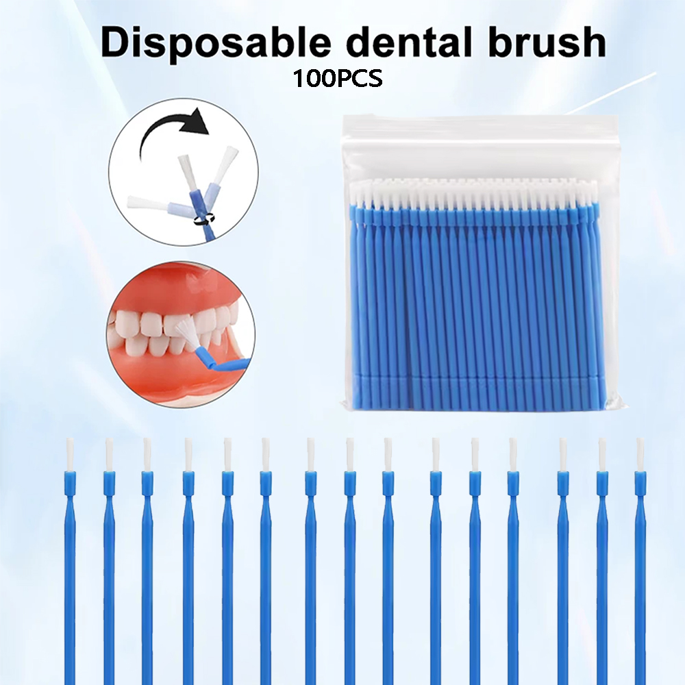 Teeth Whitening Products - 100Pcs 치과용 일회용 마이크로 브러시 어플리케이터
