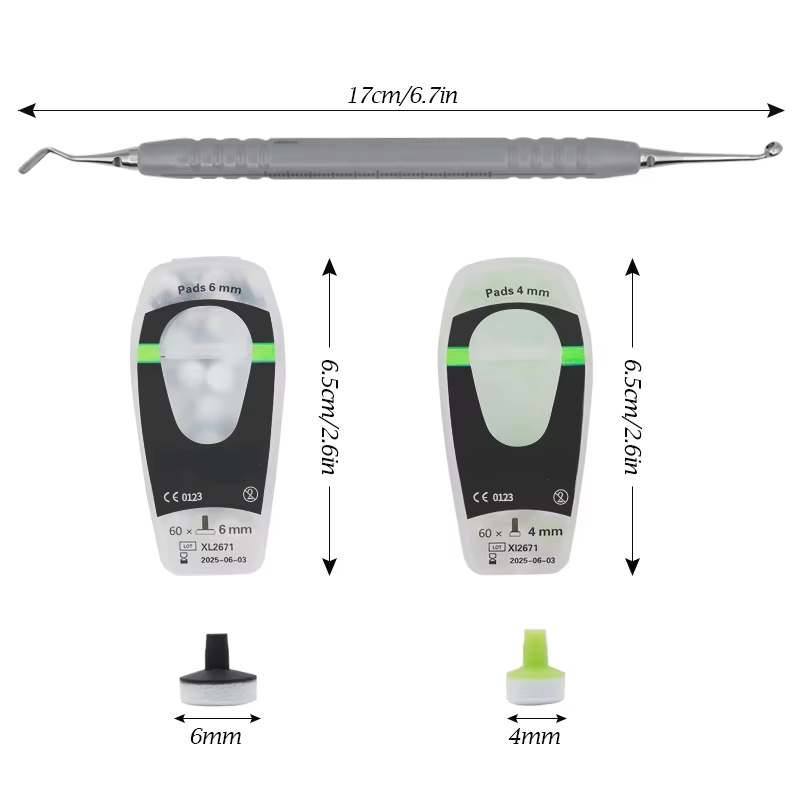 Teeth Whitening Vape - 치과용 복합재료 키트 (폼 패드, 몰딩