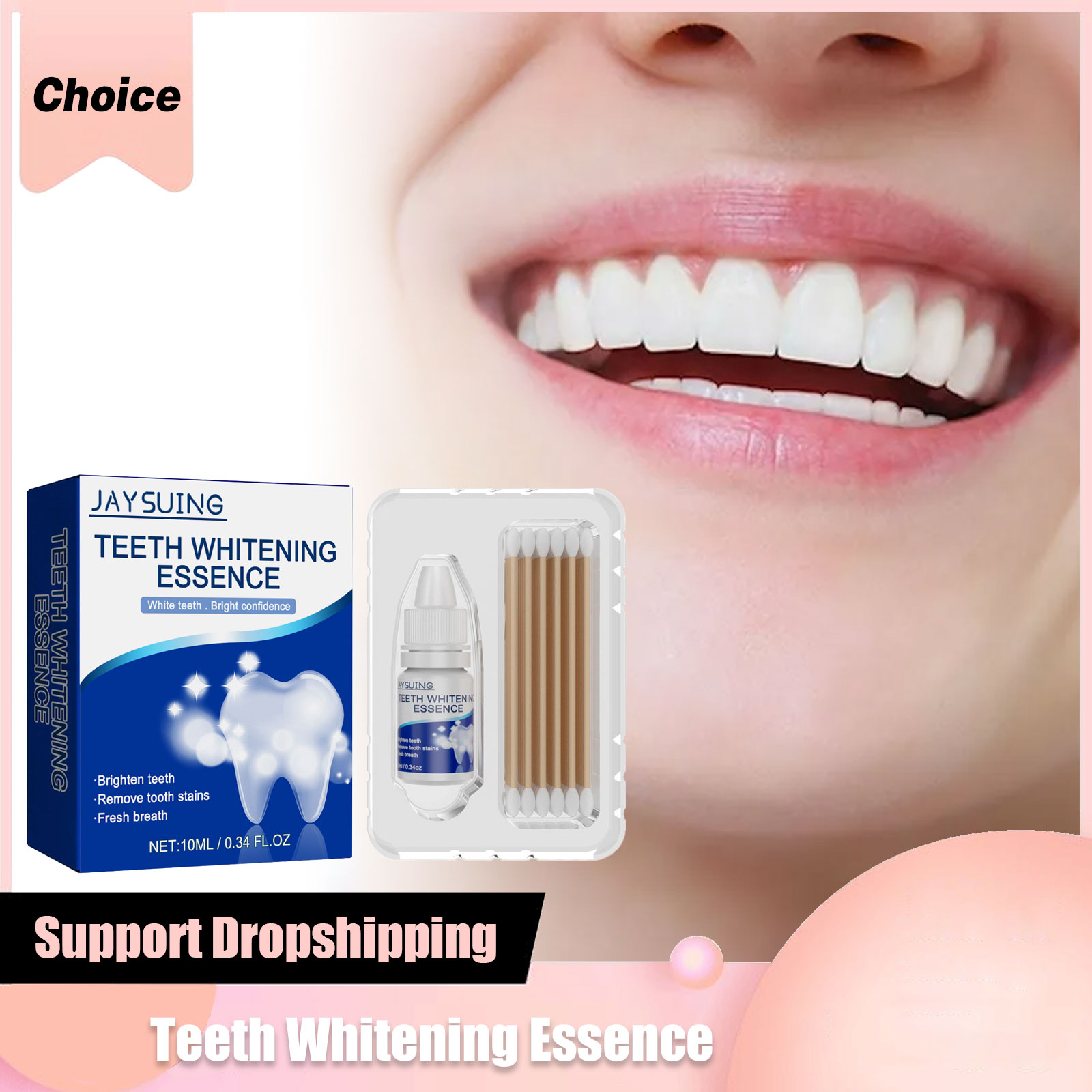 Teeth Whitening Serum - 치아 미백 세럼, 플라그 얼룩 제거,