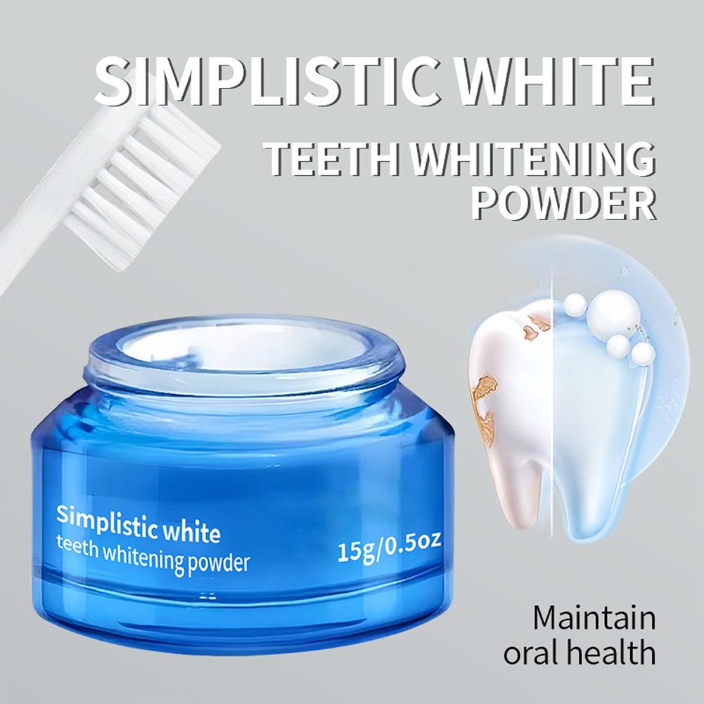 심플한 화이트닝 치아 미백 파우더 얼룩 제거 치아 파우 - Teeth Whitening Near Me 리뷰 및 가격