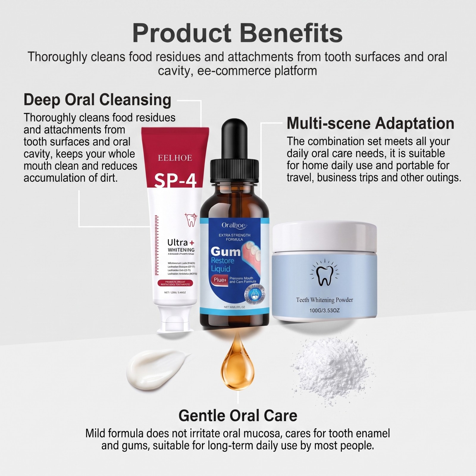 구강 관리 콤보 세트 미백 치약 구강청결제 치아 미백  - Teeth Whitening Serum 리뷰 및 가격