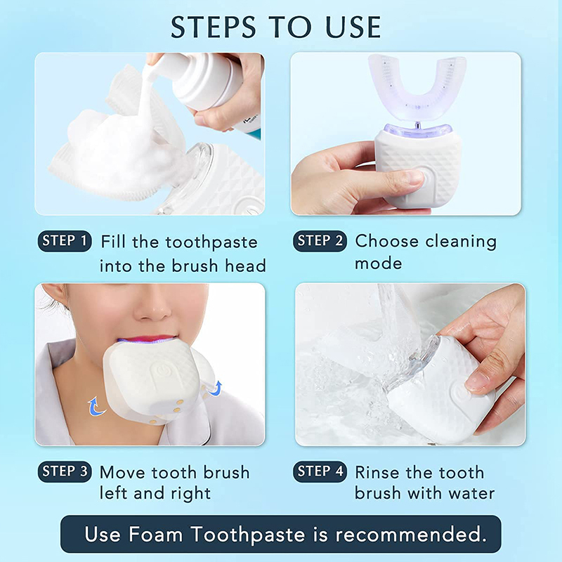 U자형 충전식 라이트 빠른 미백 치아 미백기 전문 치아 - Teeth Whitening Vape 리뷰 및 가격