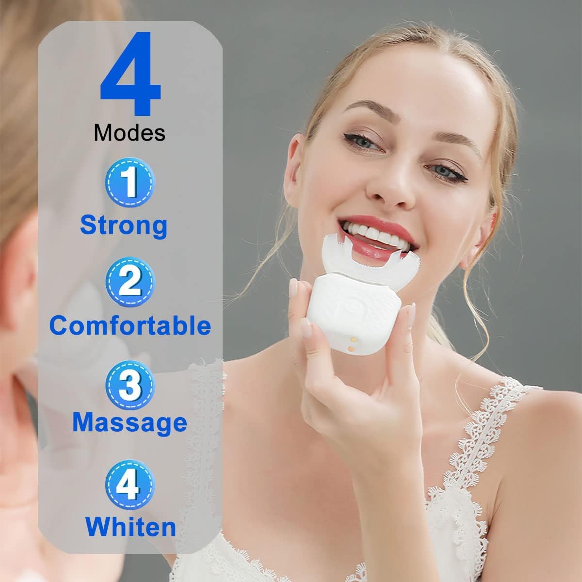 치과 진료 U자형 전동 칫솔 제조업체, 360 도 U자 - Teeth Whitening Blue Light 리뷰 및 가격
