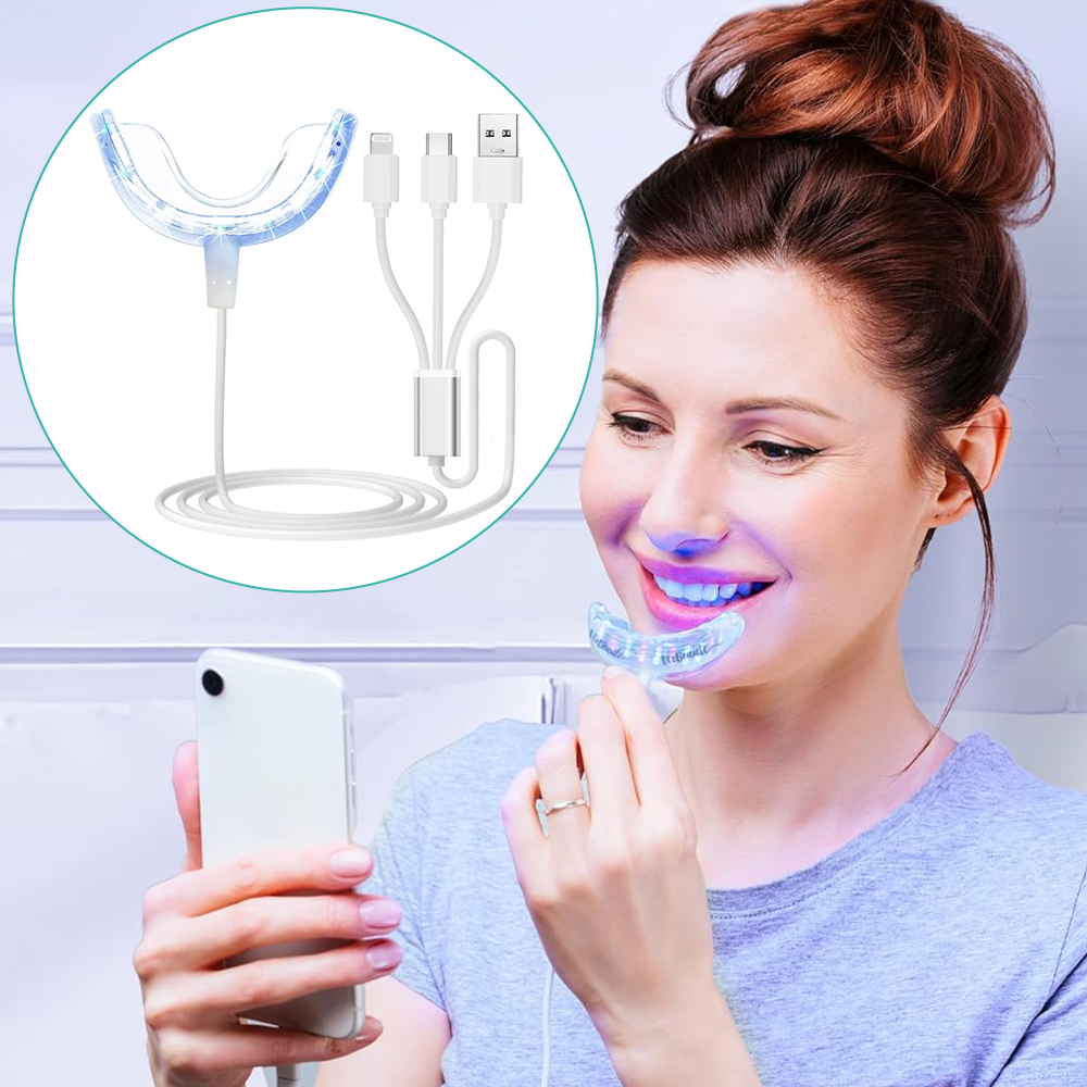 치아 미백 가속기 라이트, 16배 더 강력한 파란색 L - Teeth Whitening Blue Light 리뷰 및 가격