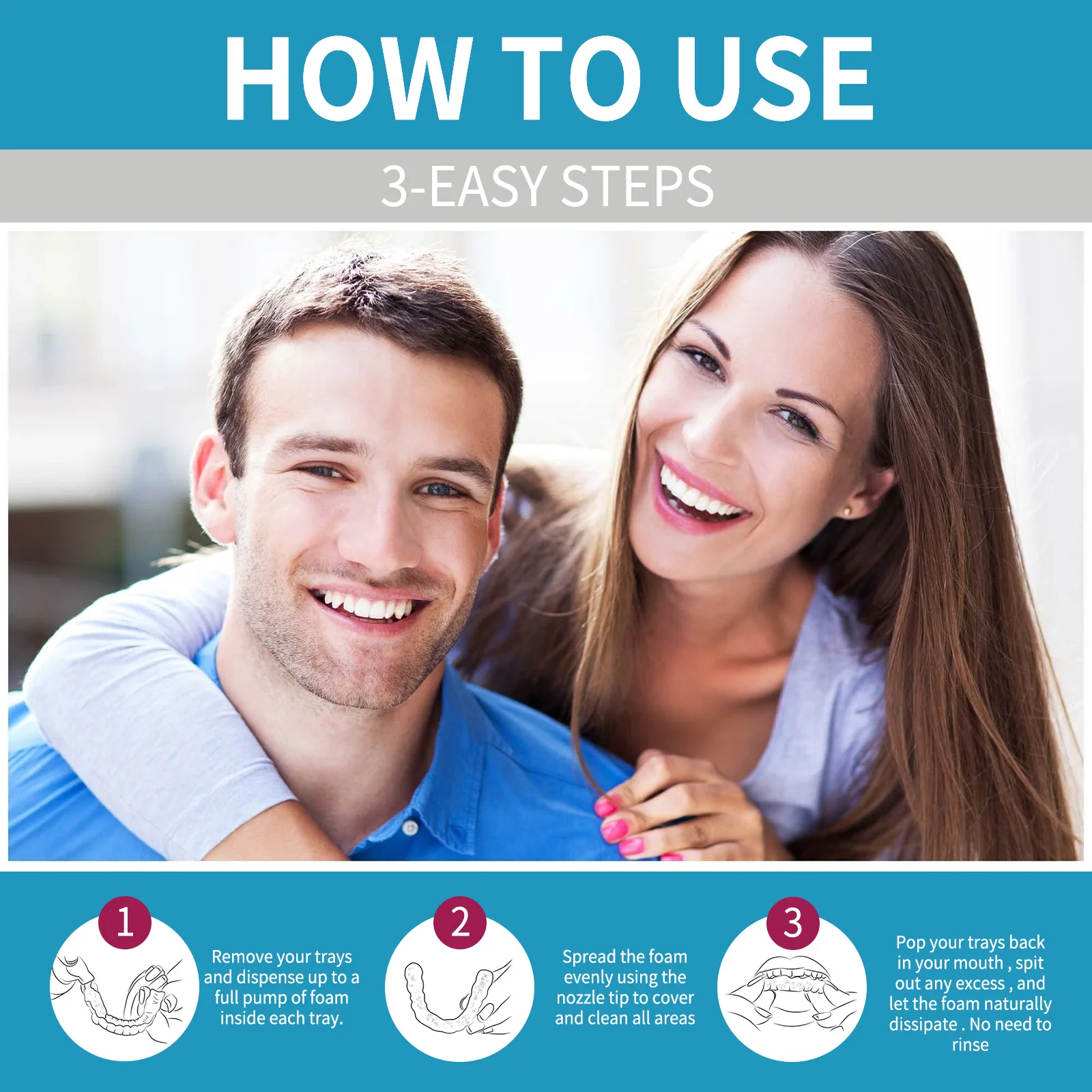 Aligner 틀니 클리너 폼 딥 클리닝 교정기 얼룩  - Teeth Whitening Foam 리뷰 및 가격