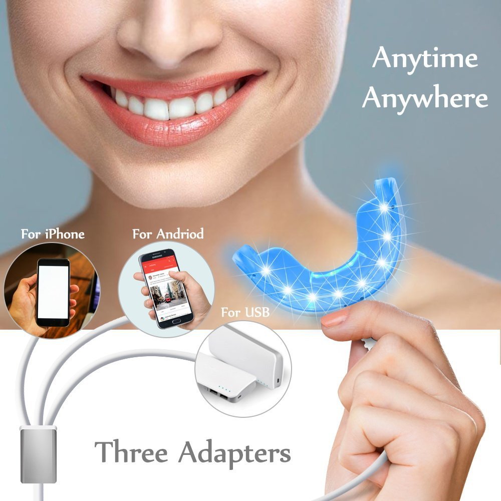3-in-1 치아 미백 램프 16개의 조명 휴대용 US - Teeth Whitening Blue Light 리뷰 및 가격