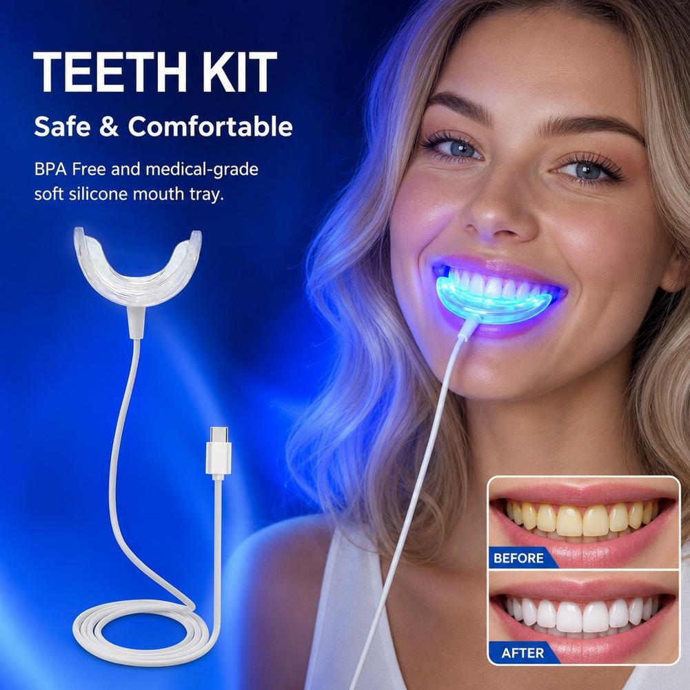 치아 미백 촉진기 스마트 LED 블루 라이트 휴대용 U - Teeth Whitening Blue Light 리뷰 및 가격