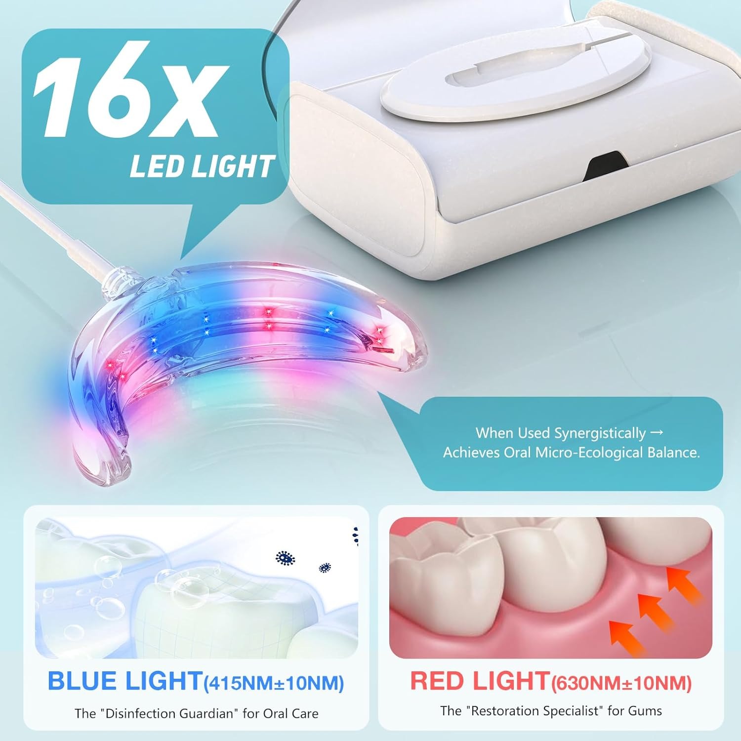 치아 미백 가속기 램프 블루&레드 라이트 LED 구강  - Teeth Whitening Blue Light 리뷰 및 가격