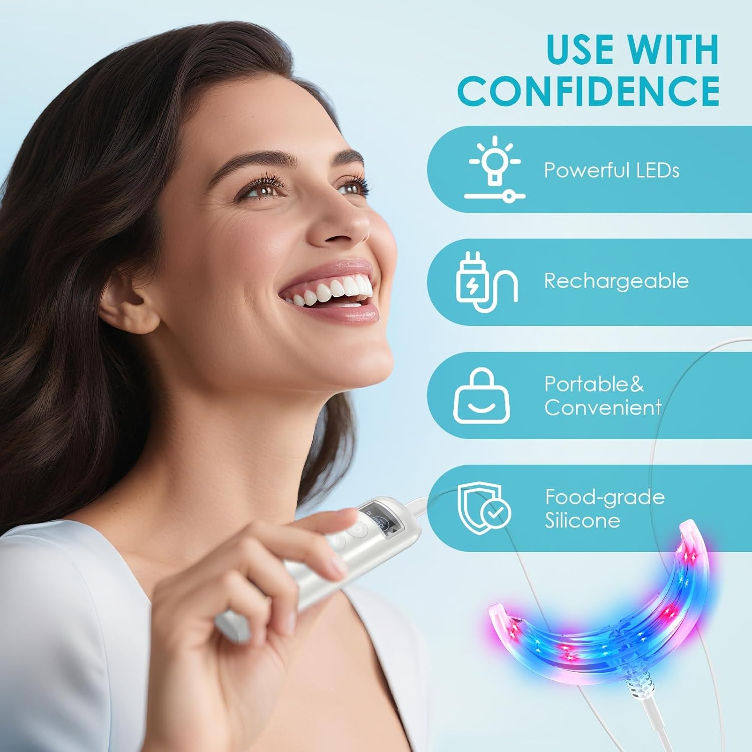 치아 미백 가속기 램프 블루&레드 라이트 LED 구강  - Teeth Whitening Blue Light 리뷰 및 가격