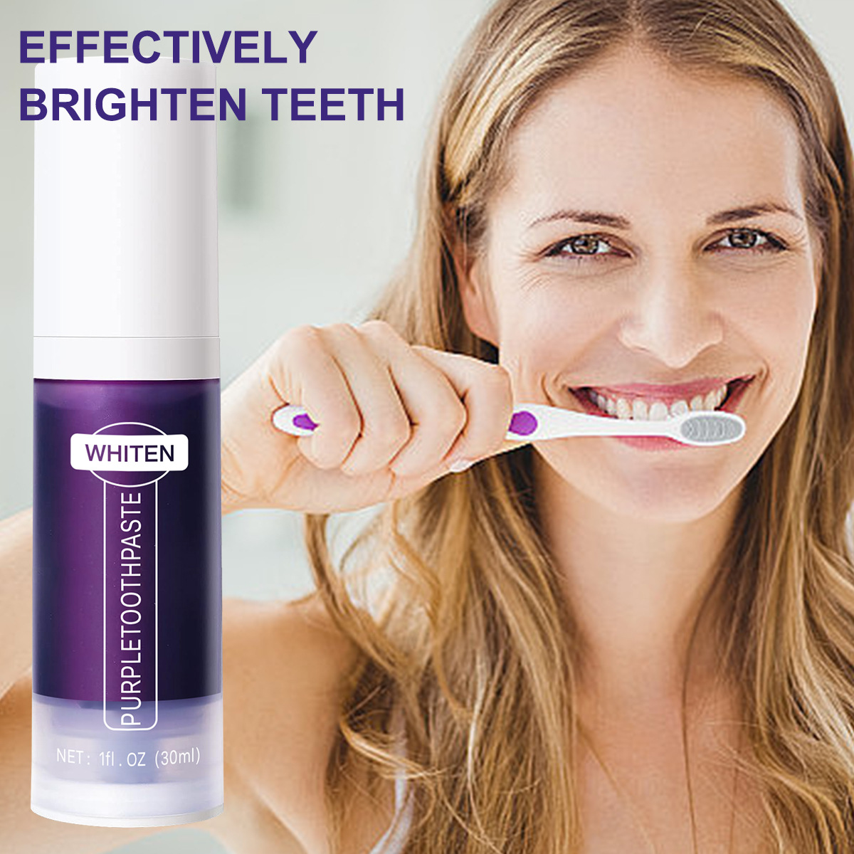 퍼플 치약 컬러 코렉터 세럼 - 치아 미백 효과 증진, - Teeth Whitening Serum 리뷰 및 가격