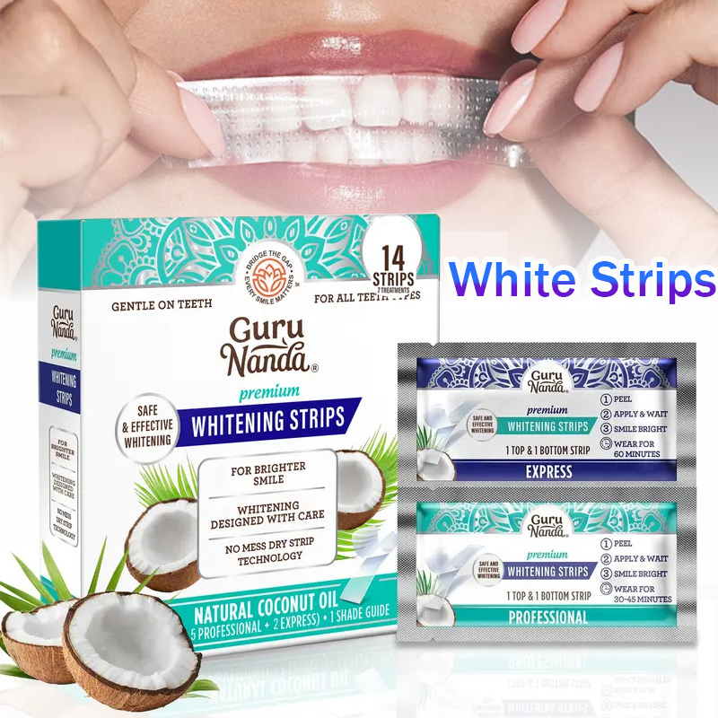 1/2/3 박스 코코넛 오일 화이트 스트립, 얼룩 제거 - Teeth Whitening Serum 리뷰 및 가격