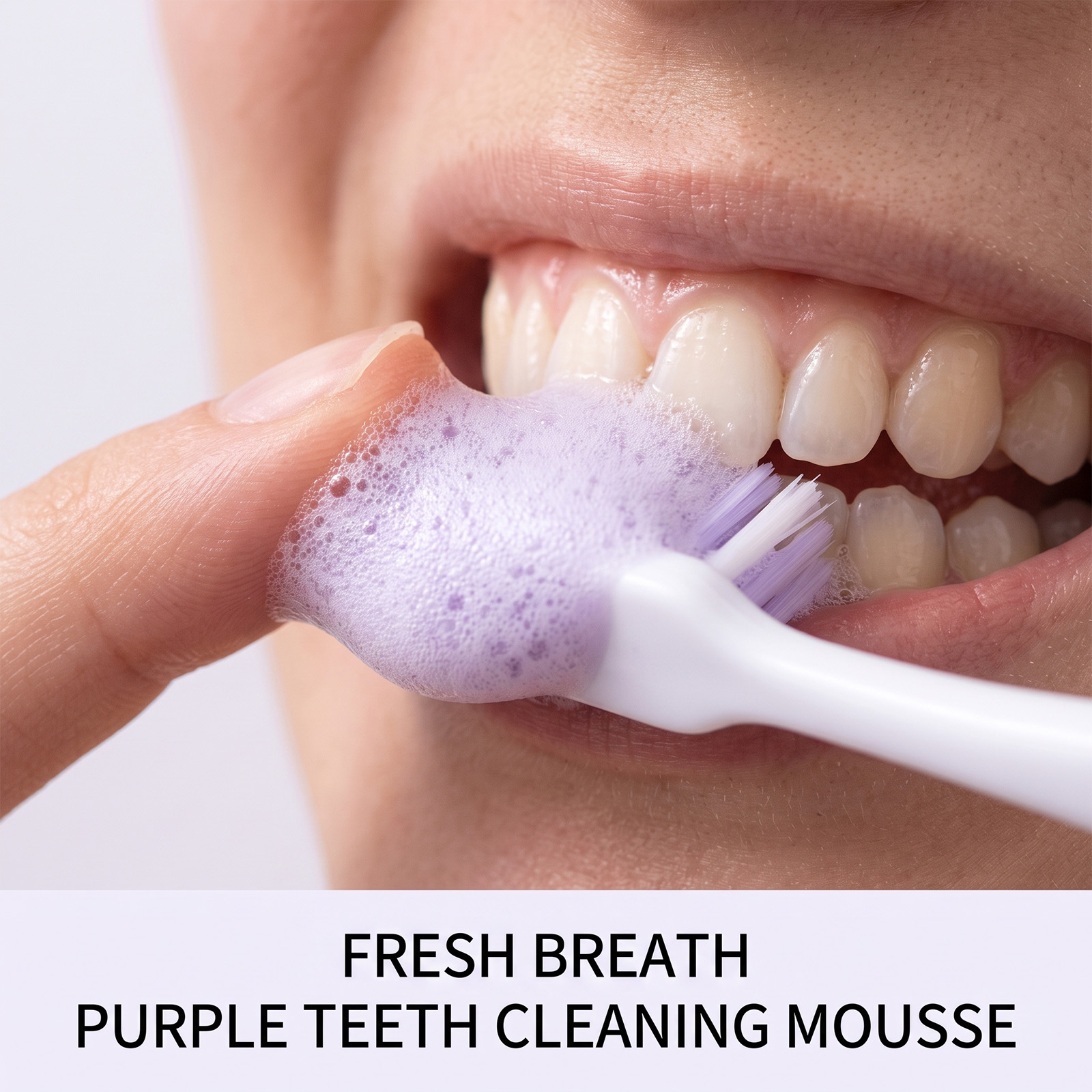 퍼플 치약 무스 폼 순한 미백 효과 상쾌한 숨결 깨끗한 - Teeth Whitening Foam 리뷰 및 가격